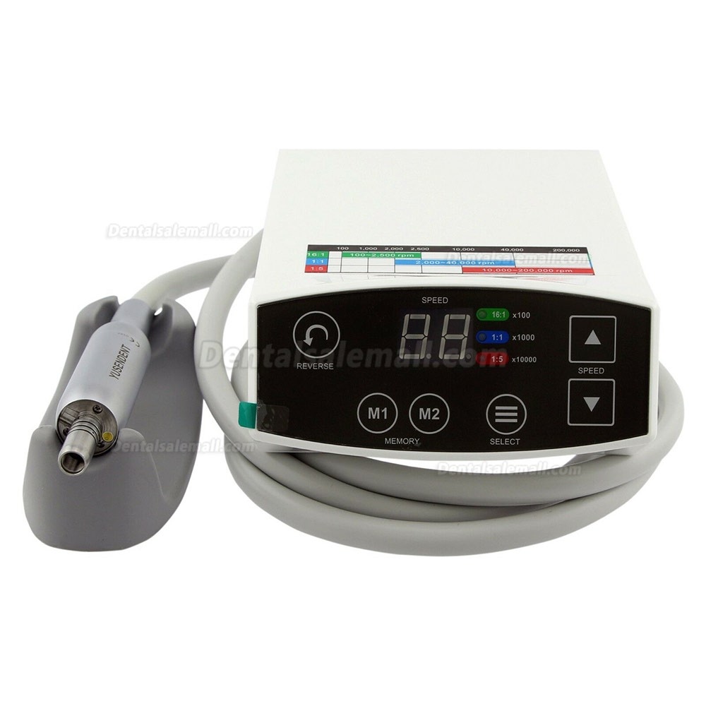 YUSENDENT COXO C PUMA Dental Electric Micro Motor +1:5 Fiber Optic Contra Angle CX235 C7-1